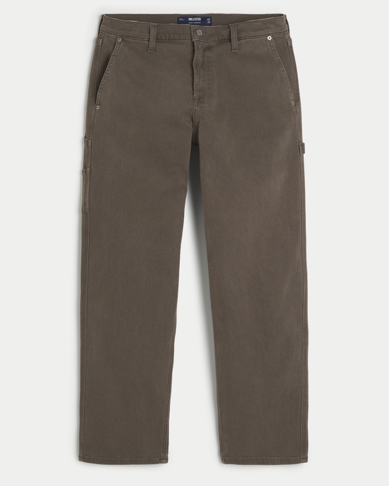 Men's Brown Loose Carpenter Jeans | Men's Bottoms | HollisterCo.ca