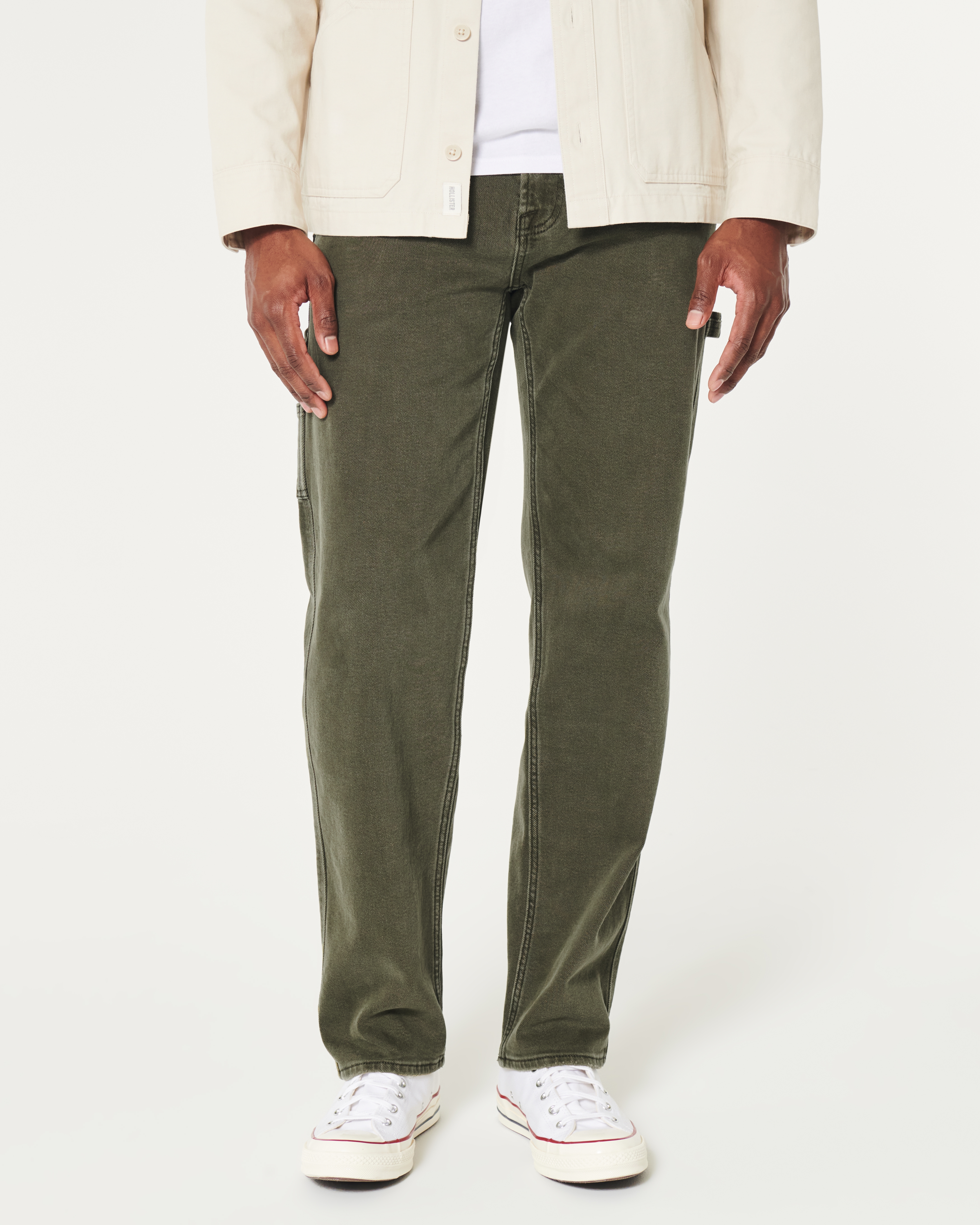 Hollister olive cheap green jeans