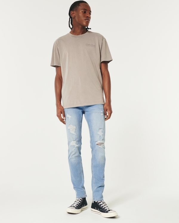 Hollister mens black clearance jeans