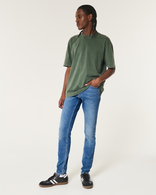 Hollister mens super skinny jeans best sale