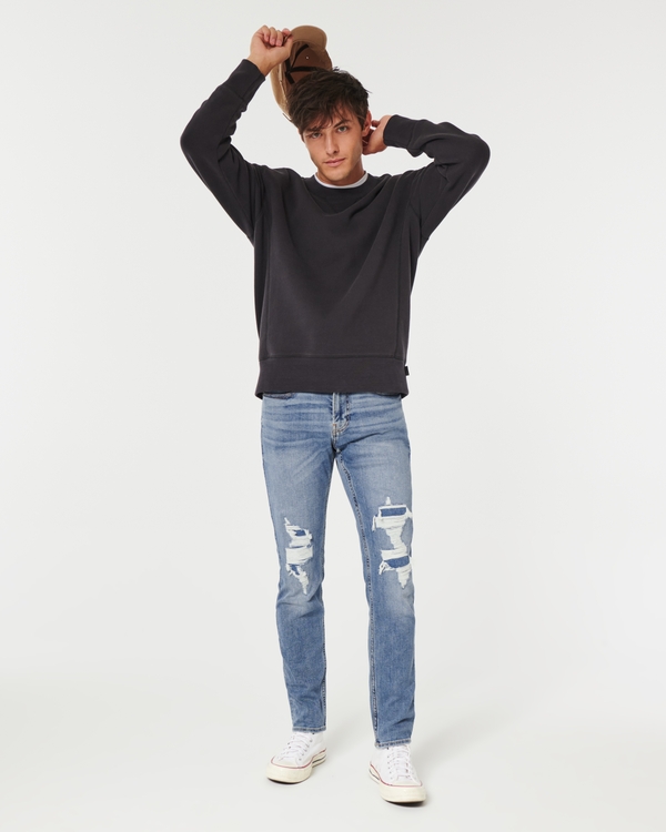 Hollister distressed store jeans mens