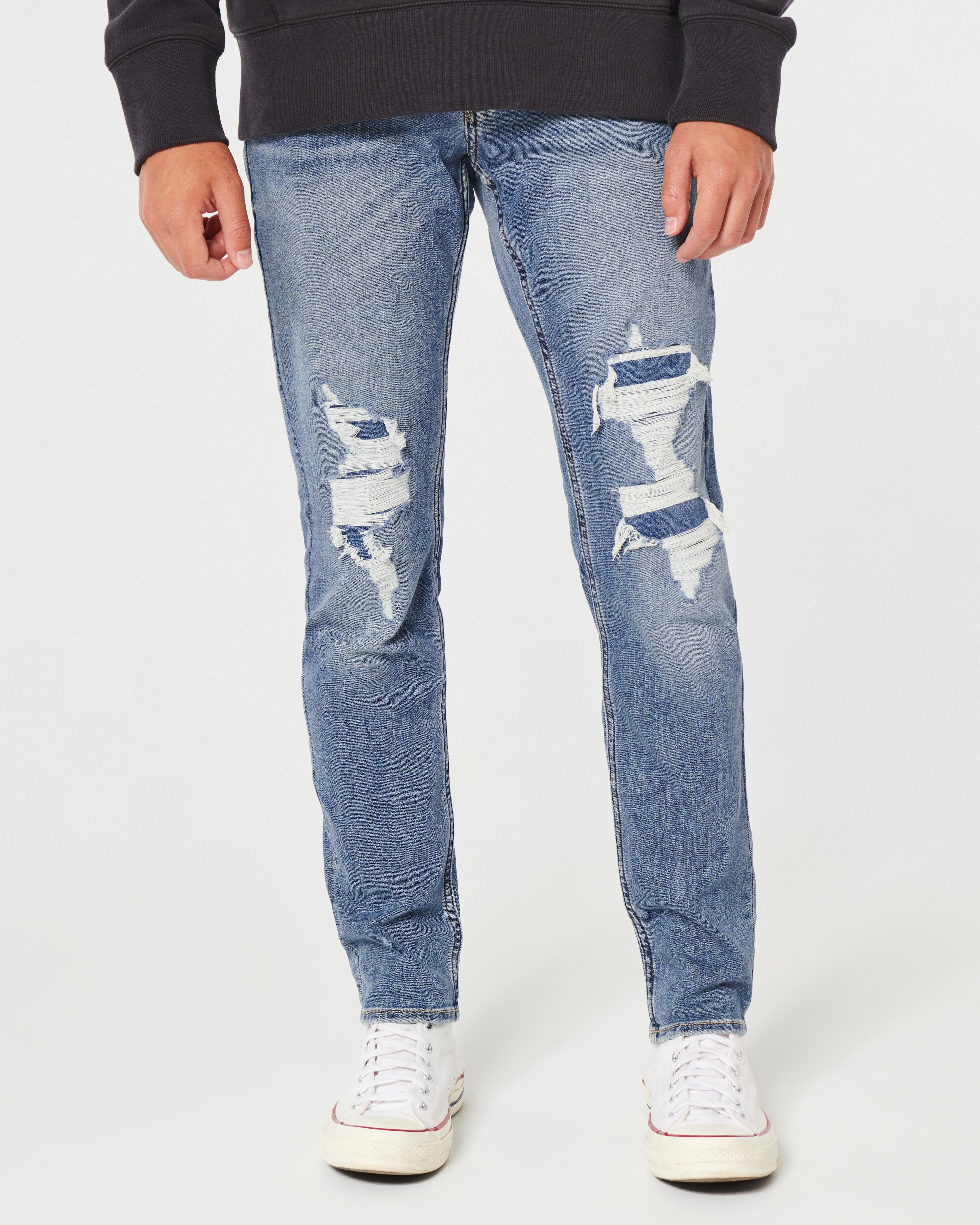 Hollister distressed store jeans mens