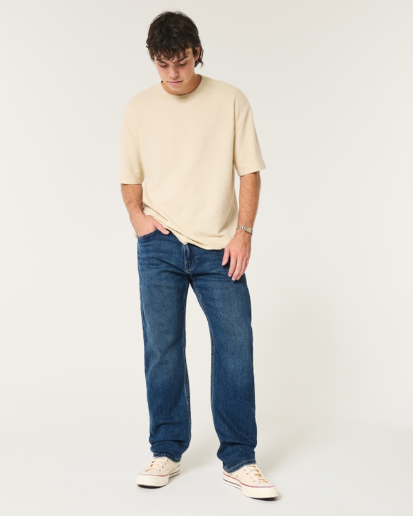 Dark Wash Loose Jeans, Dark Wash view 1