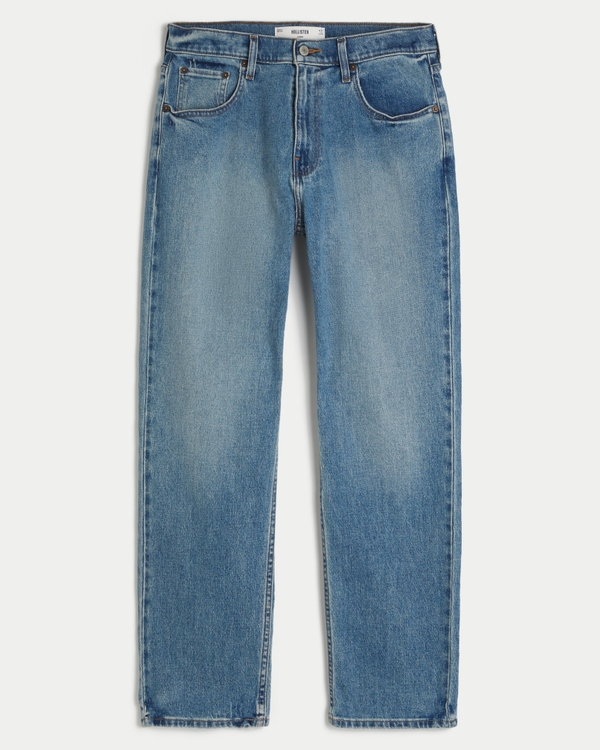 Medium Wash Loose Jeans, Medium