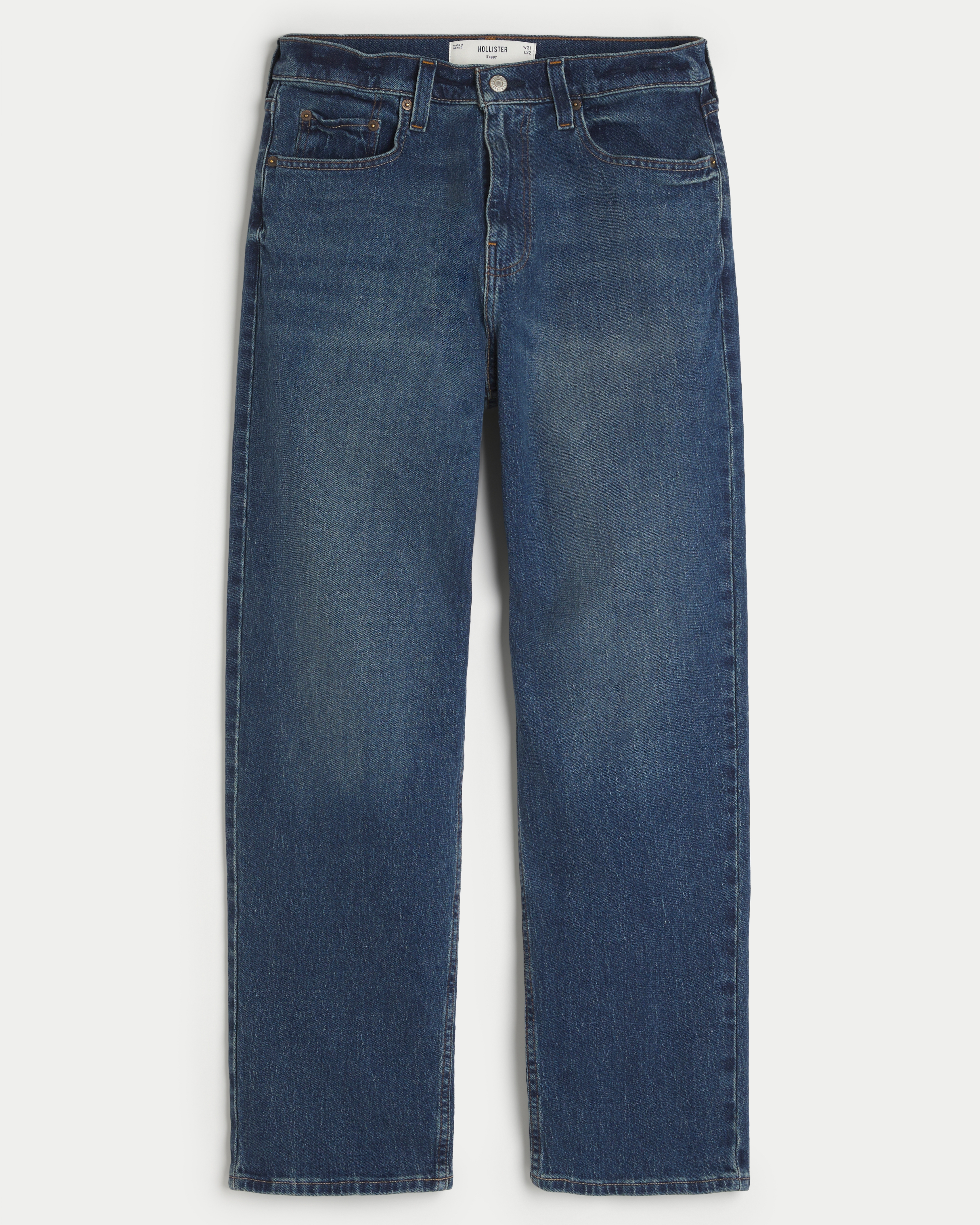 Men's Washed Black Baggy Jeans | Men's Bottoms | HollisterCo.com Men's Washed Black Baggy Jeans | Men's Bottoms | HollisterCo.com