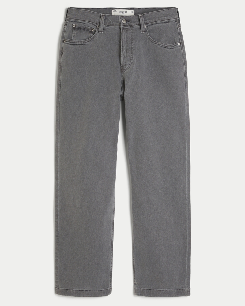 Hollister grey jeans on sale