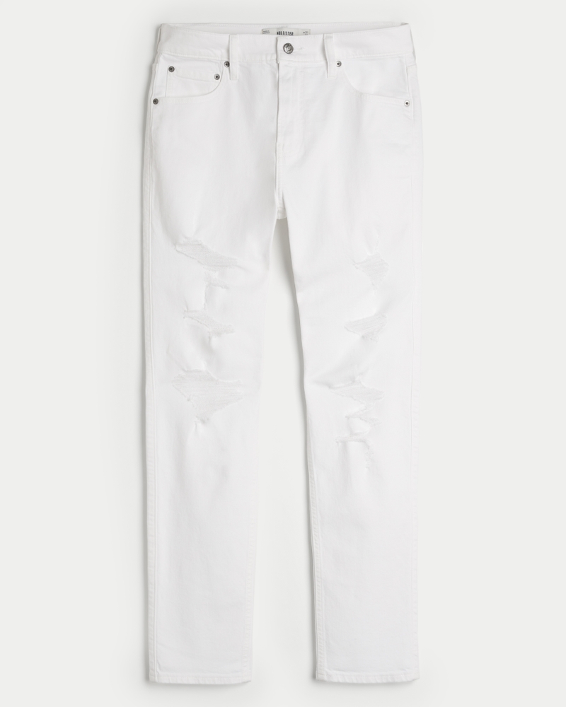 White Athletic Skinny Jeans