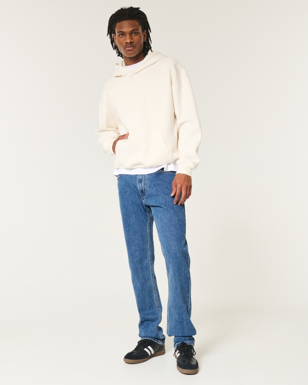 Medium Wash 90s Slim Straight Jeans, Medium
