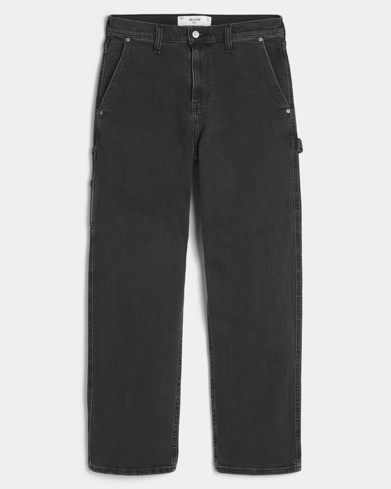 Black Baggy Carpenter Jeans