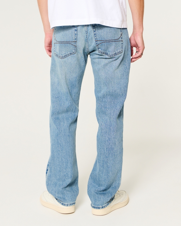 Medium Wash Slim Straight Jeans