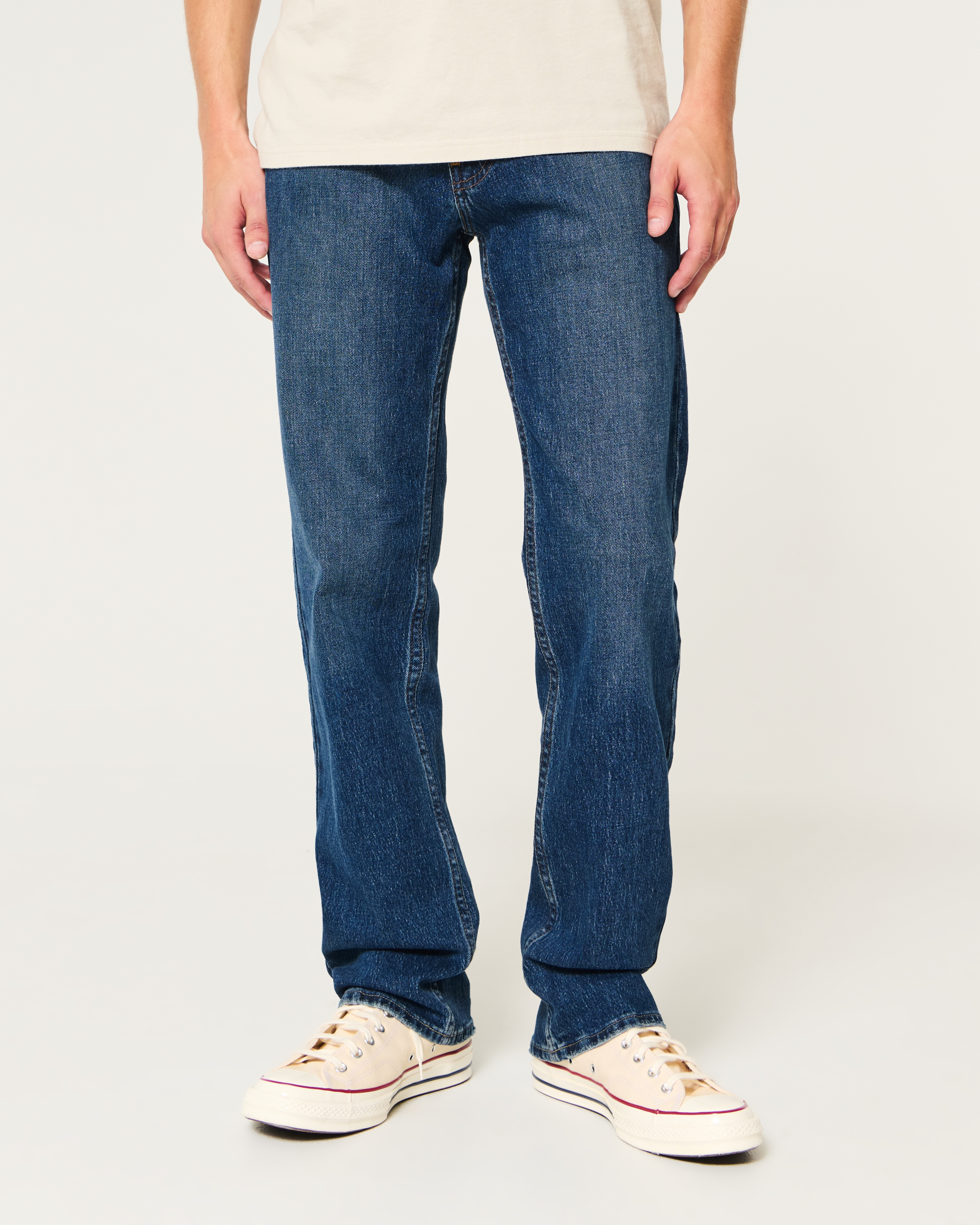 Dark Wash Straight Jeans