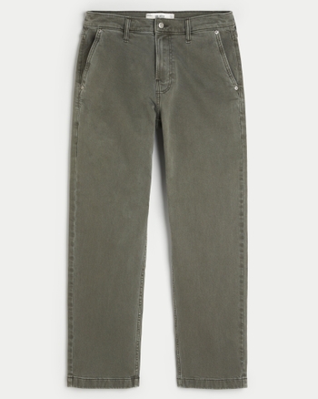 Hollister olive green jeans on sale