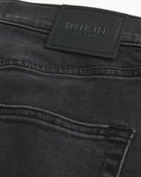 Washed Black Athletic Skinny Jeans