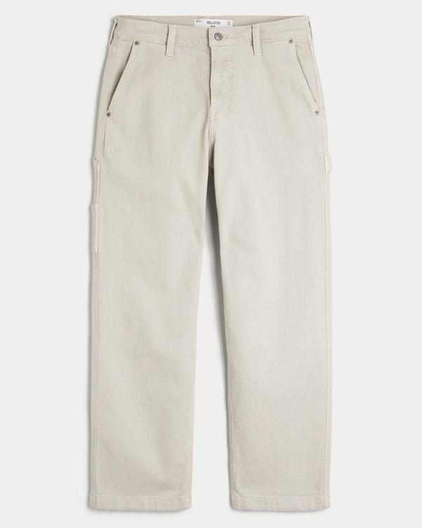 Baggy Painter Jeans, Light Tan