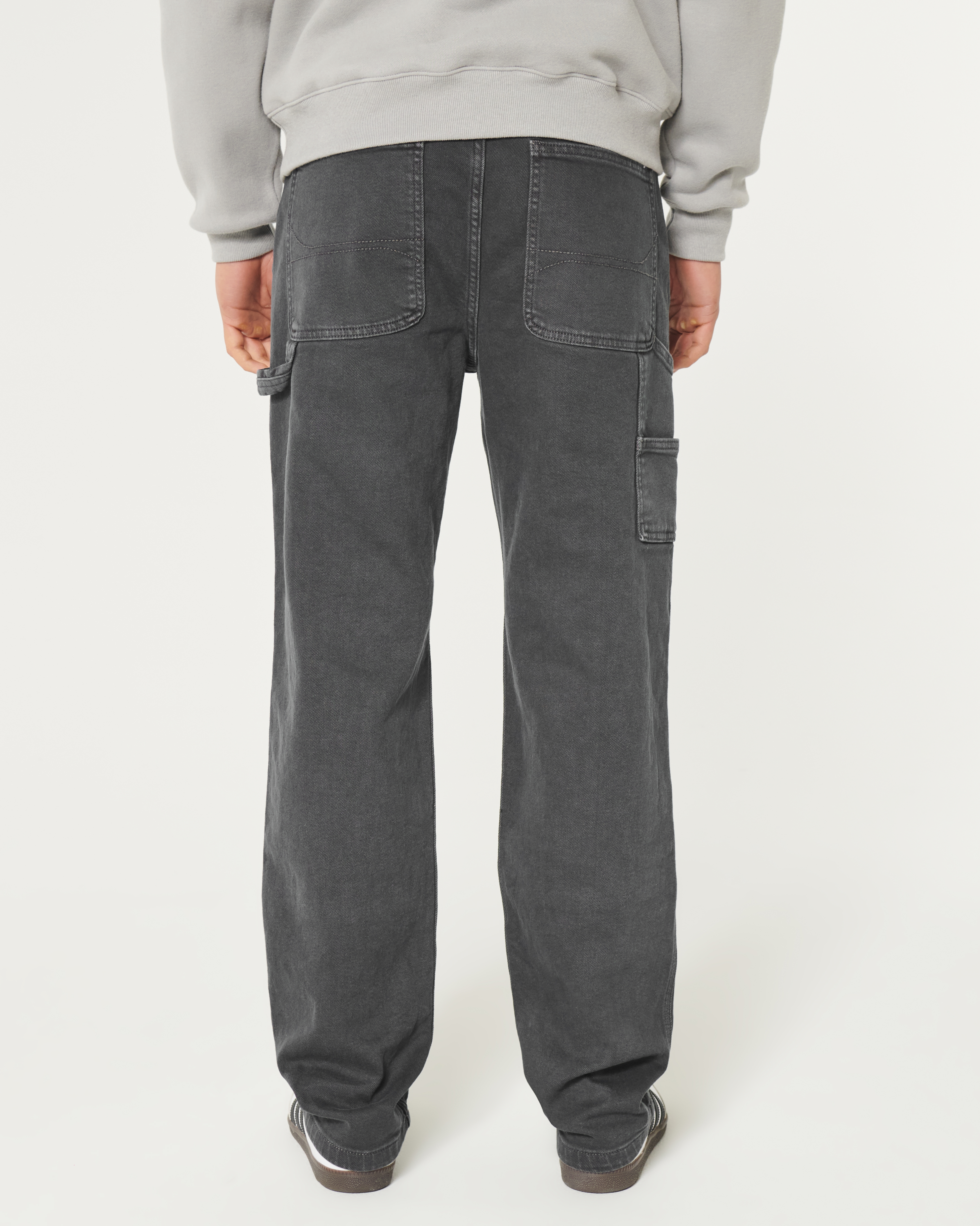 Grey jeans hollister best sale