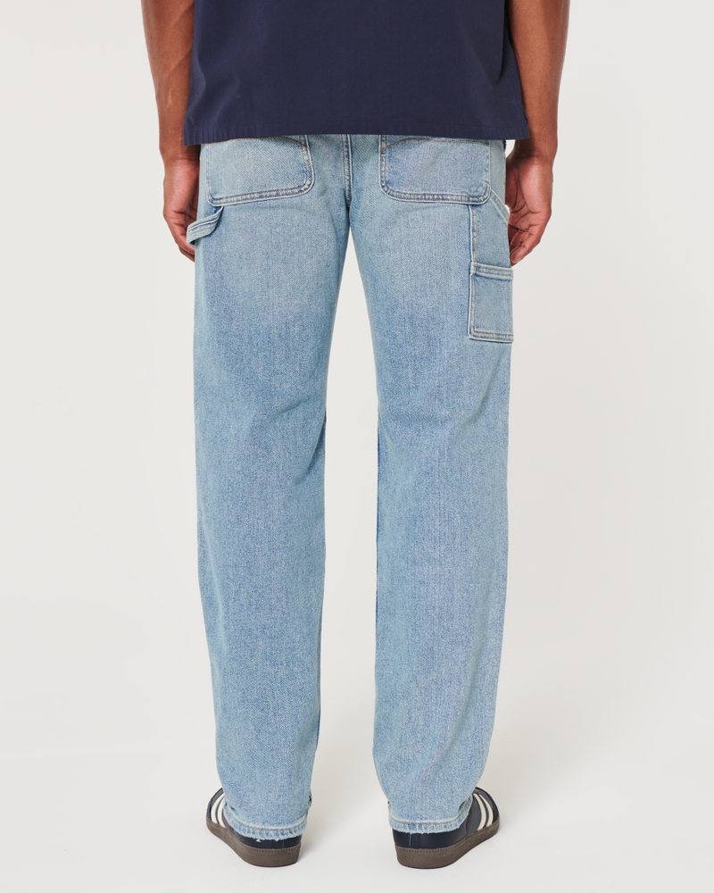 Loose Medium Wash Carpenter Jeans