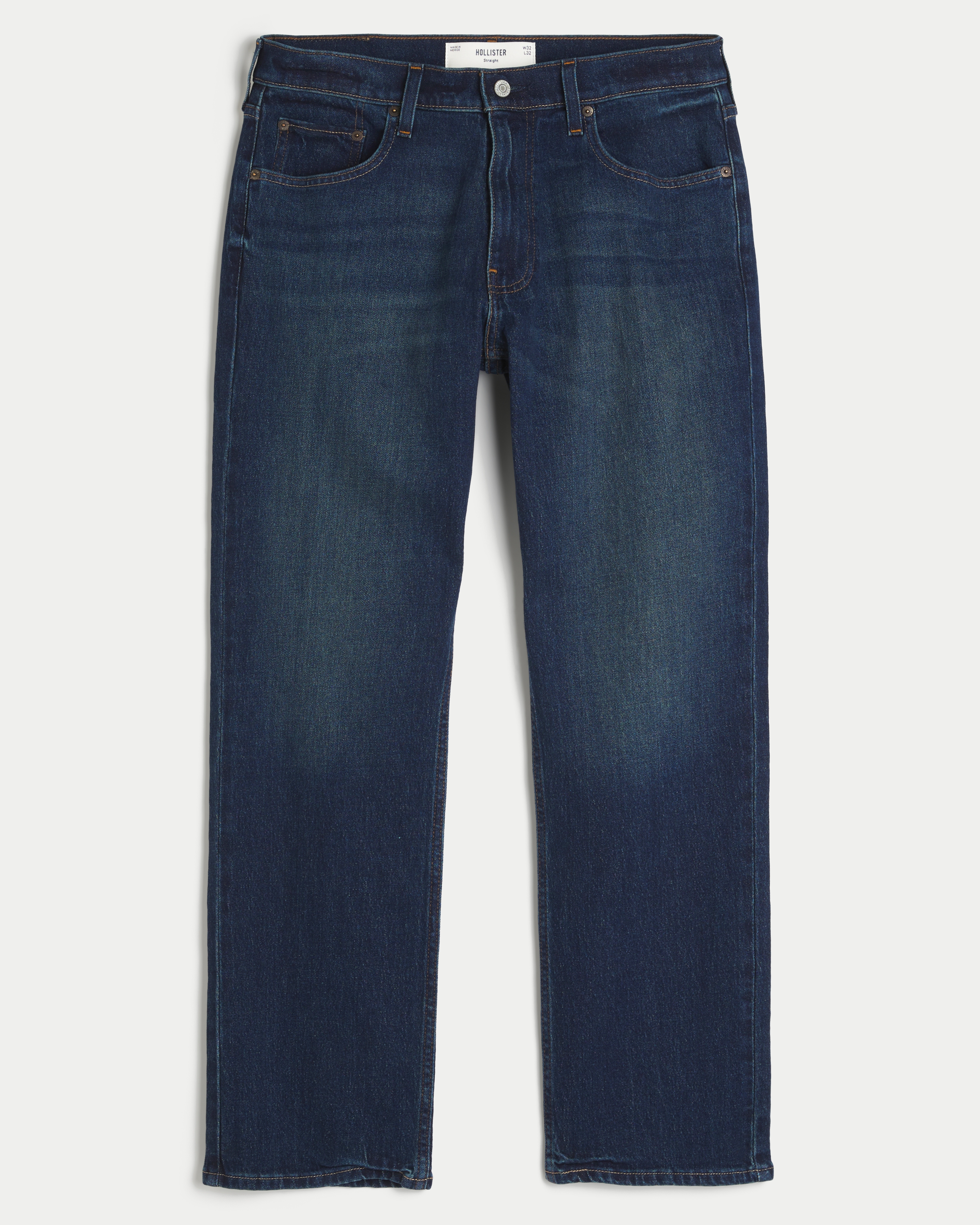 Dark Wash Straight Jeans