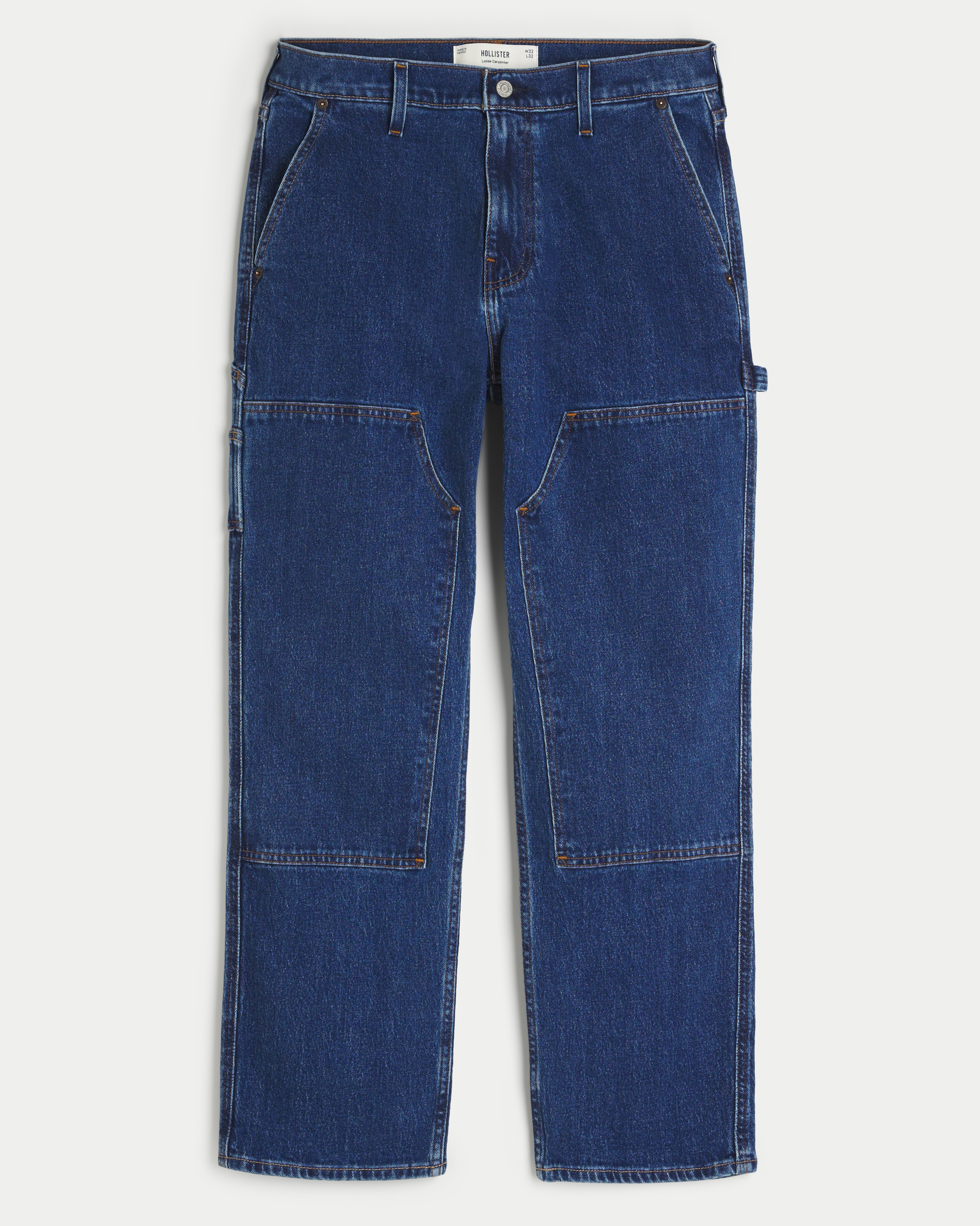 Dark Wash Loose Carpenter Jeans