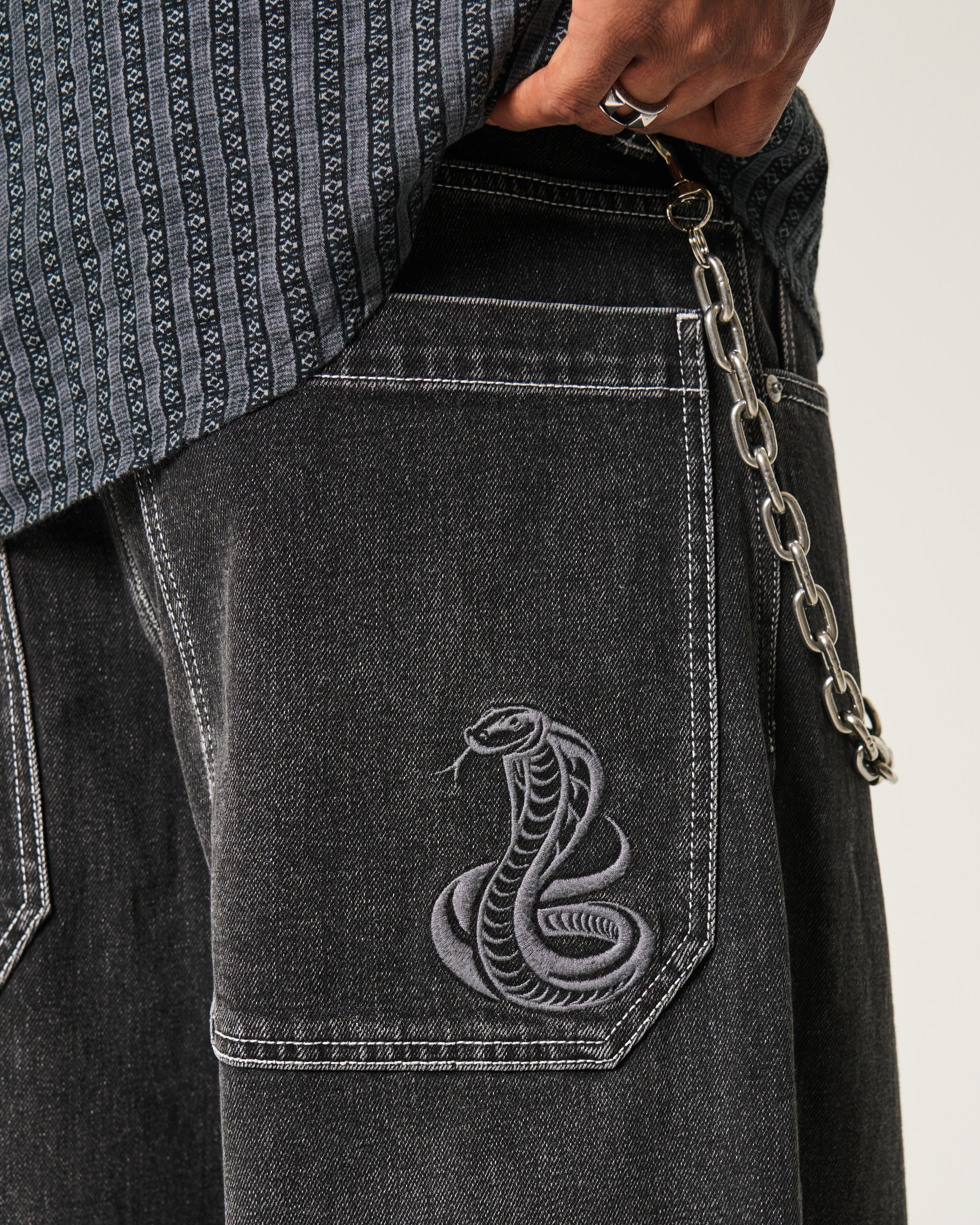 Black Skater Baggy Jeans