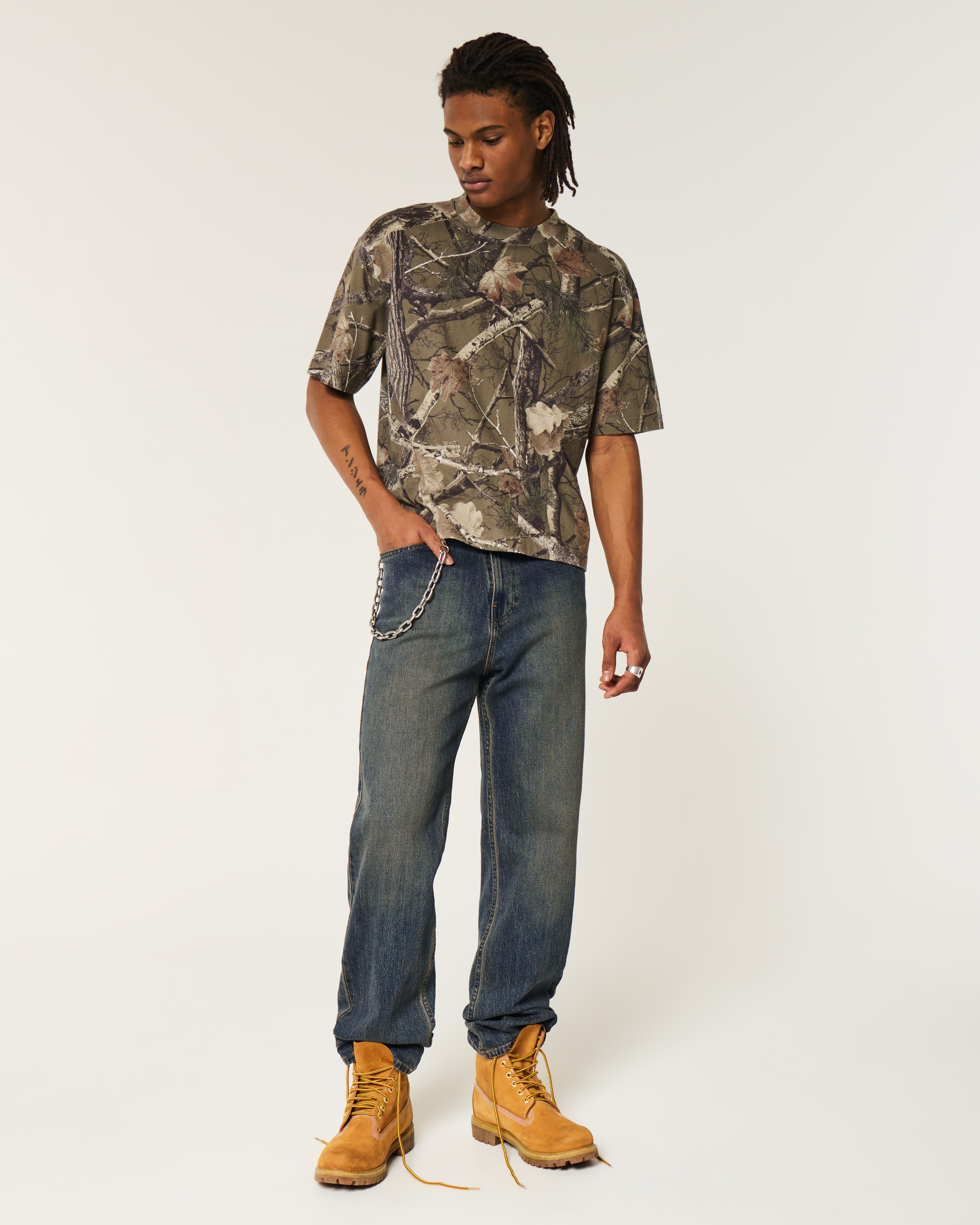 Dark Wash Baggy Jeans