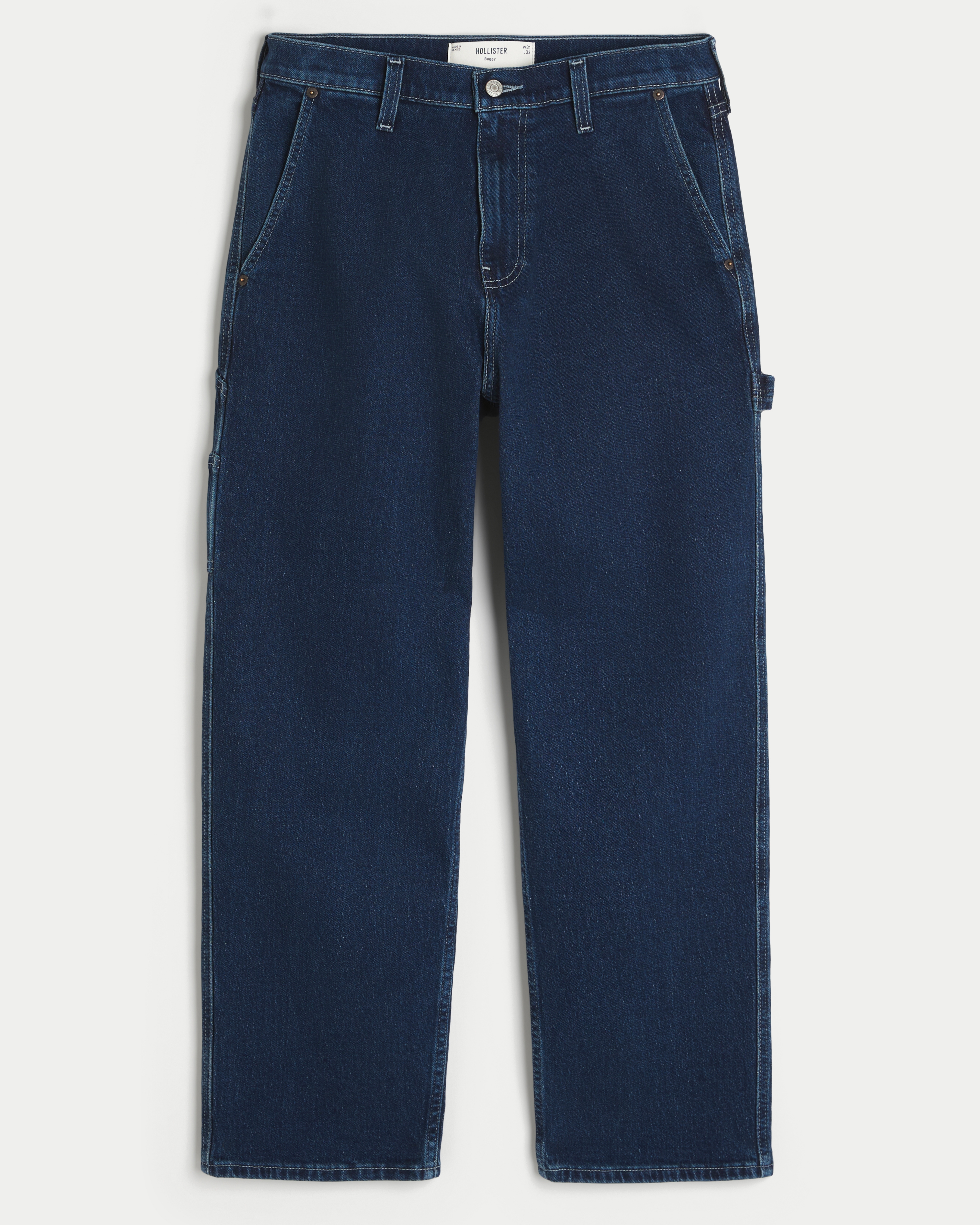 Dark Wash Baggy Painter Jeans