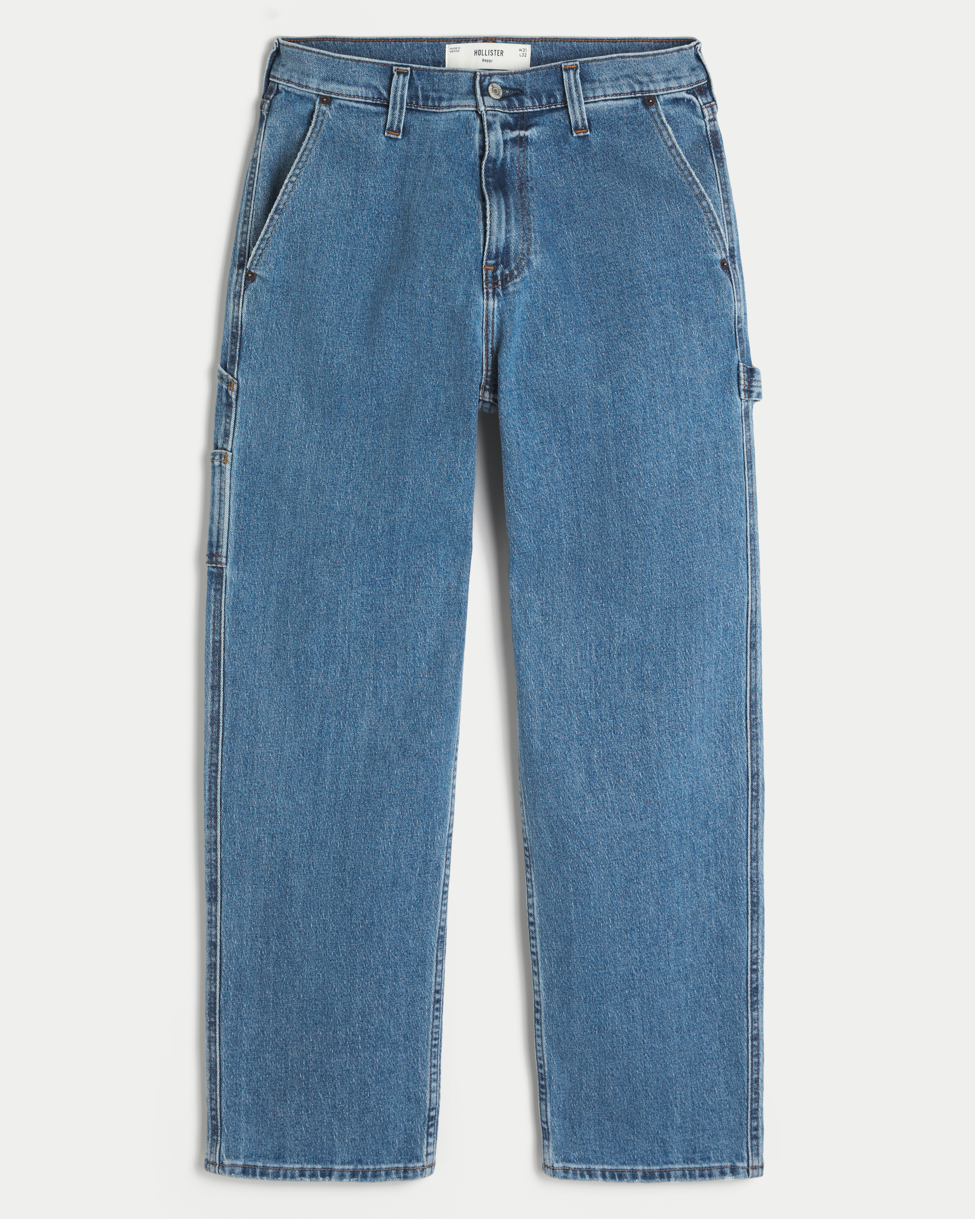 Medium Wash Baggy Painter Jeans