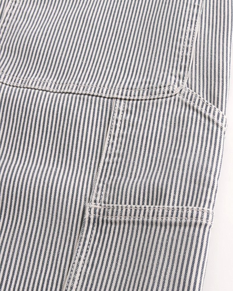 Railroad Stripe Baggy Painter Jeans