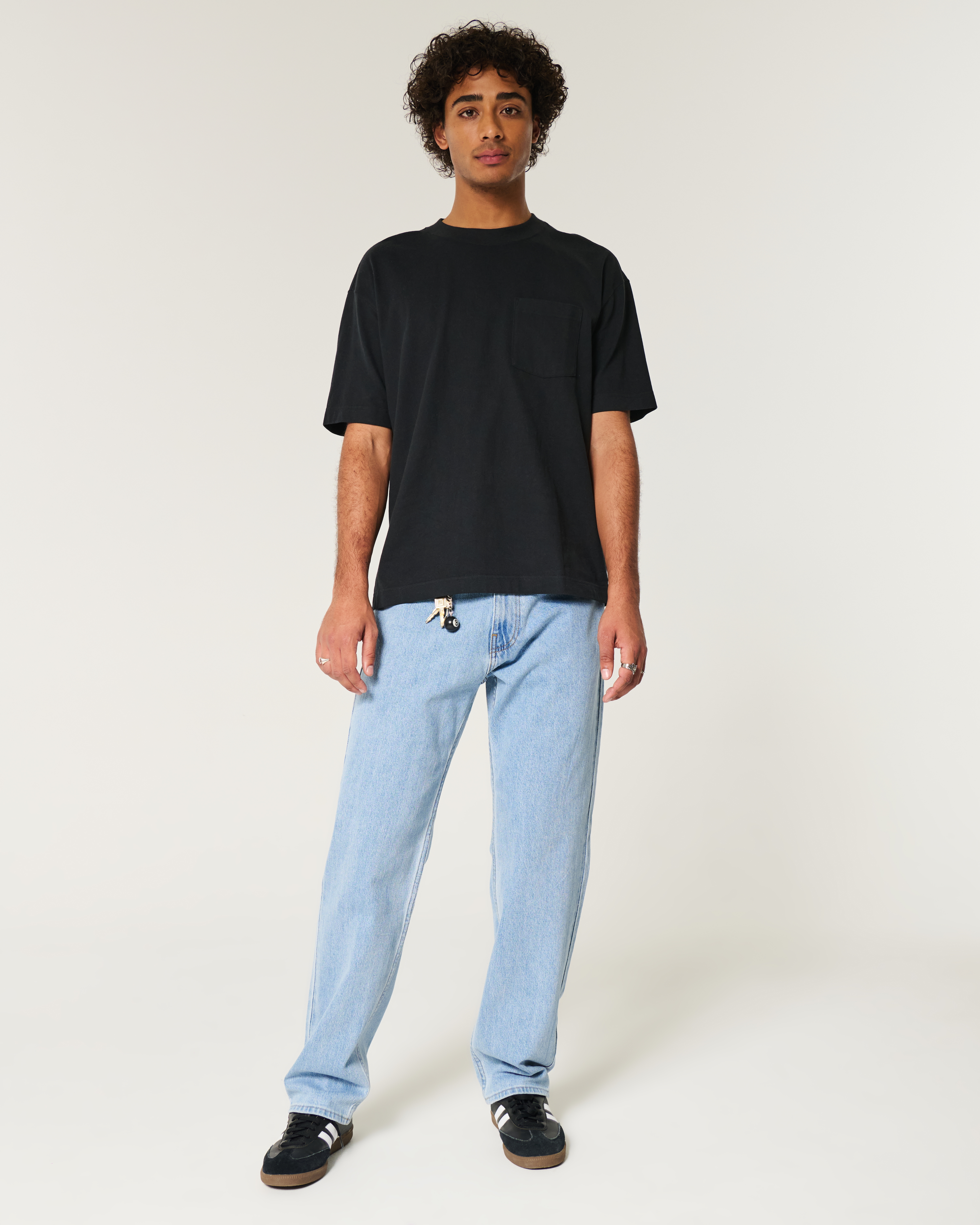 Light Wash Loose Jeans