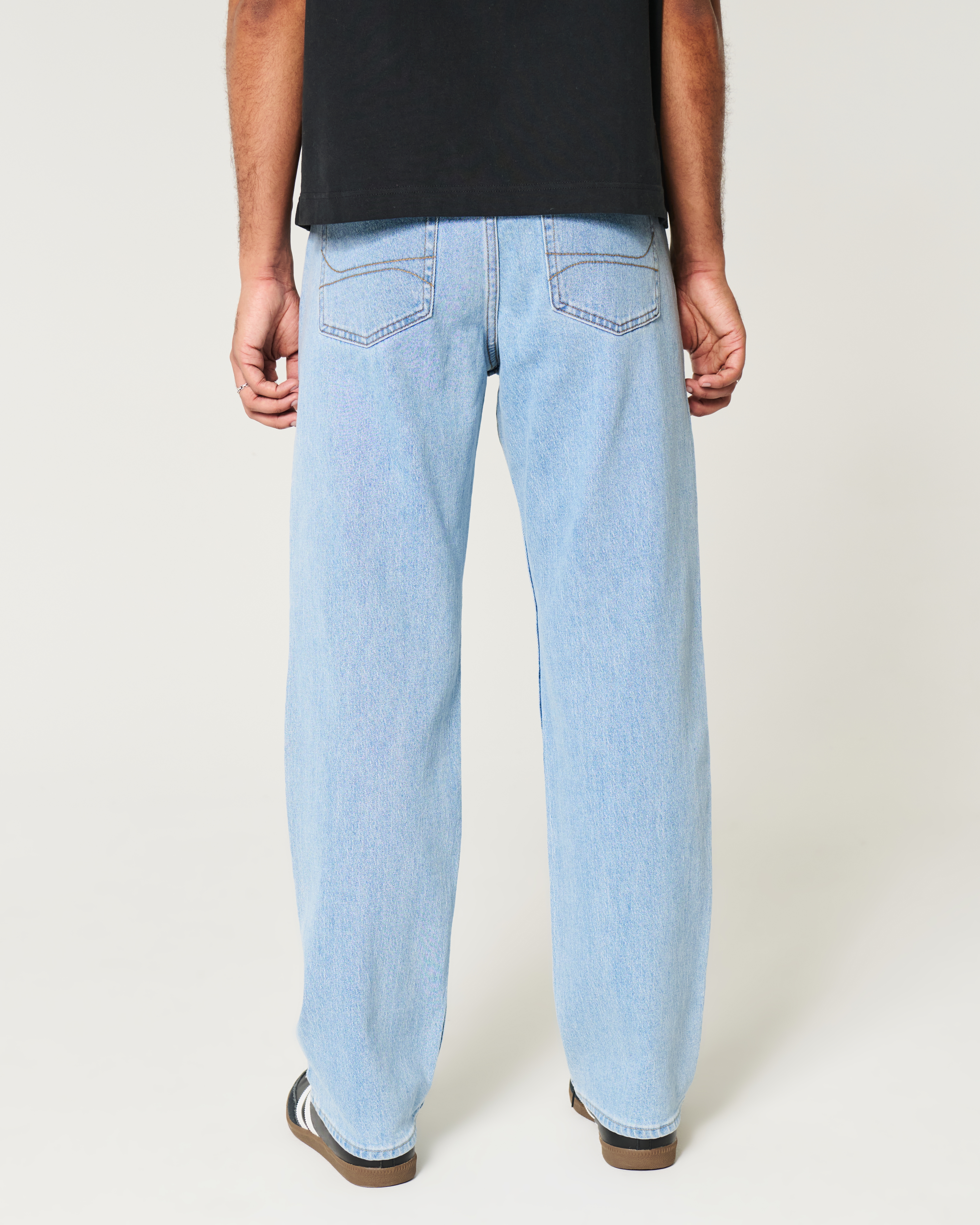 Light Wash Loose Jeans