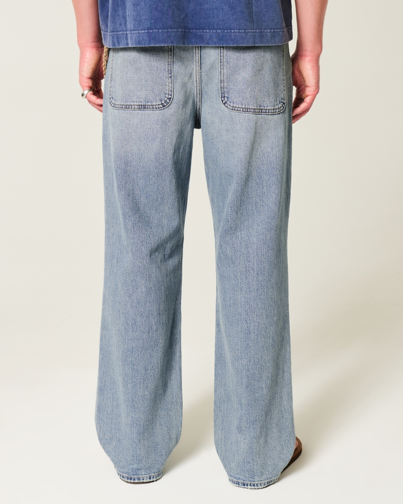 Ripped Medium Wash Baggy Jeans