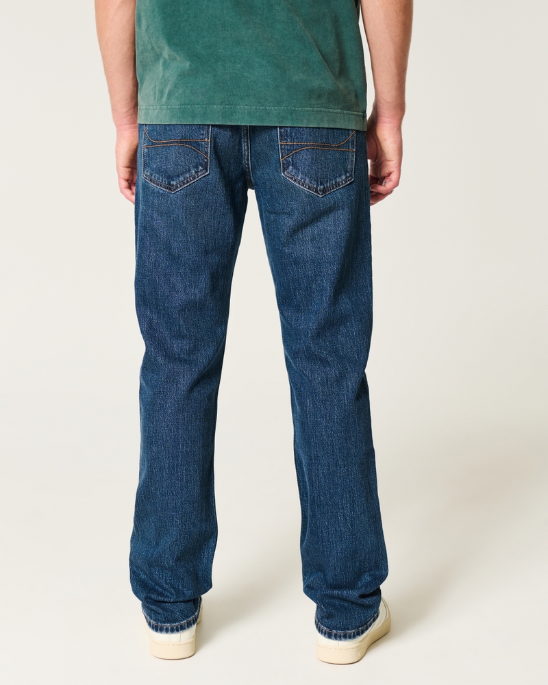 Dark Wash Slim Straight Jeans