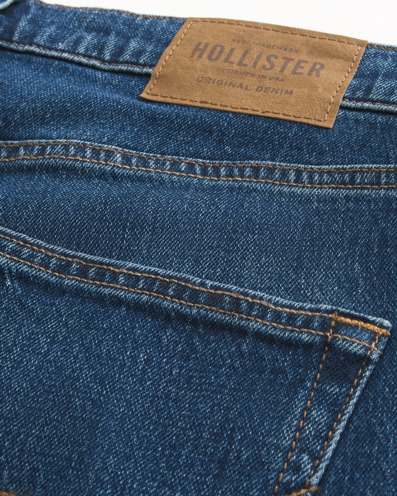 Dark Wash Slim Straight Jeans