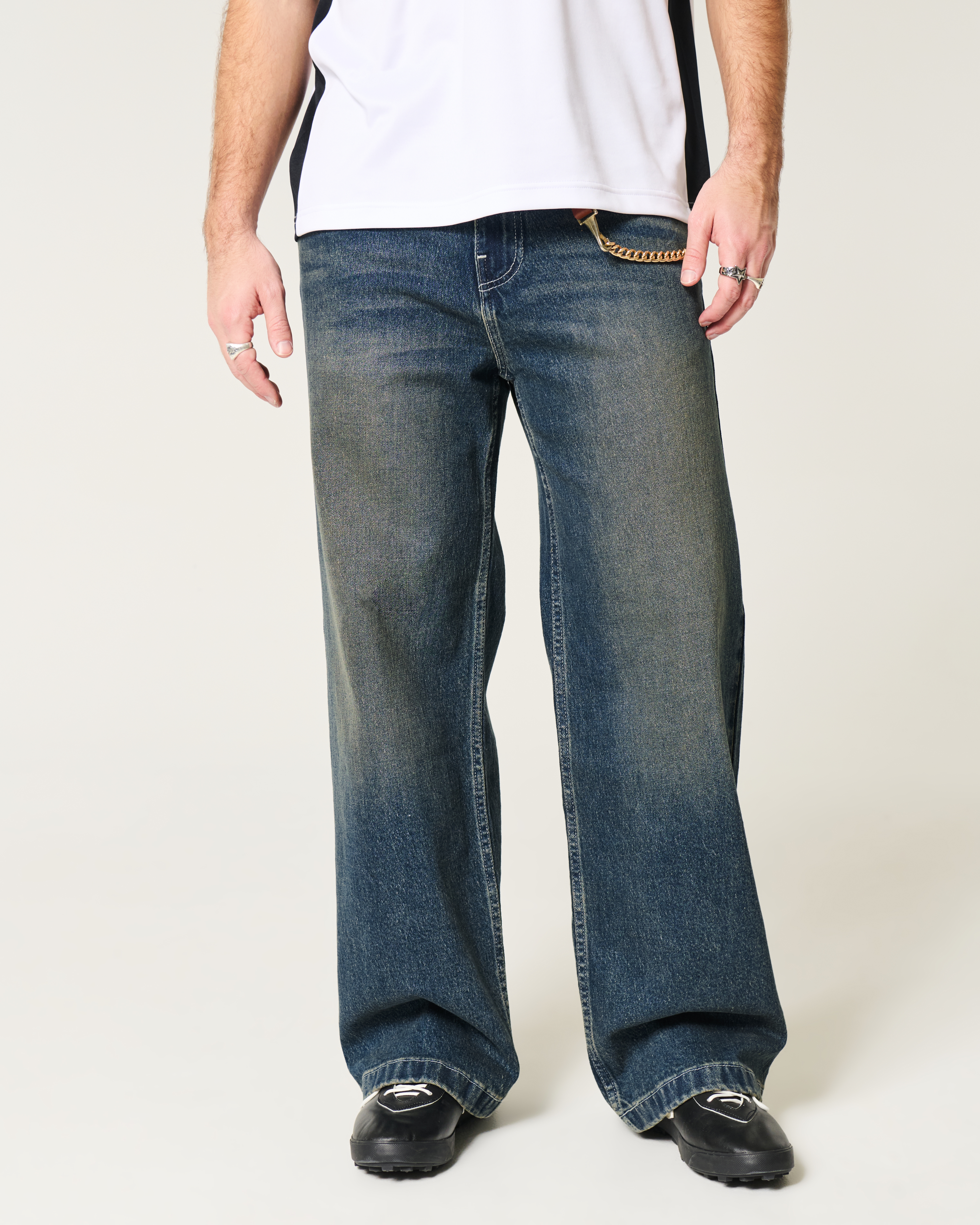 Dark Wash Super Baggy Jeans