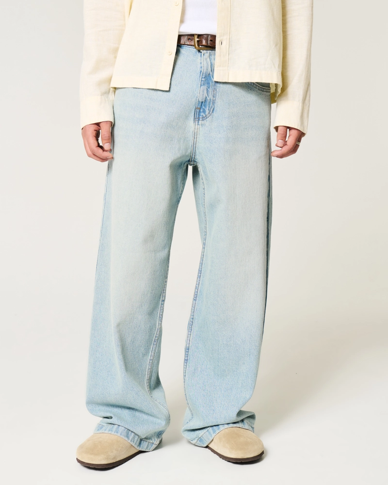 Light Wash Super Baggy Jeans