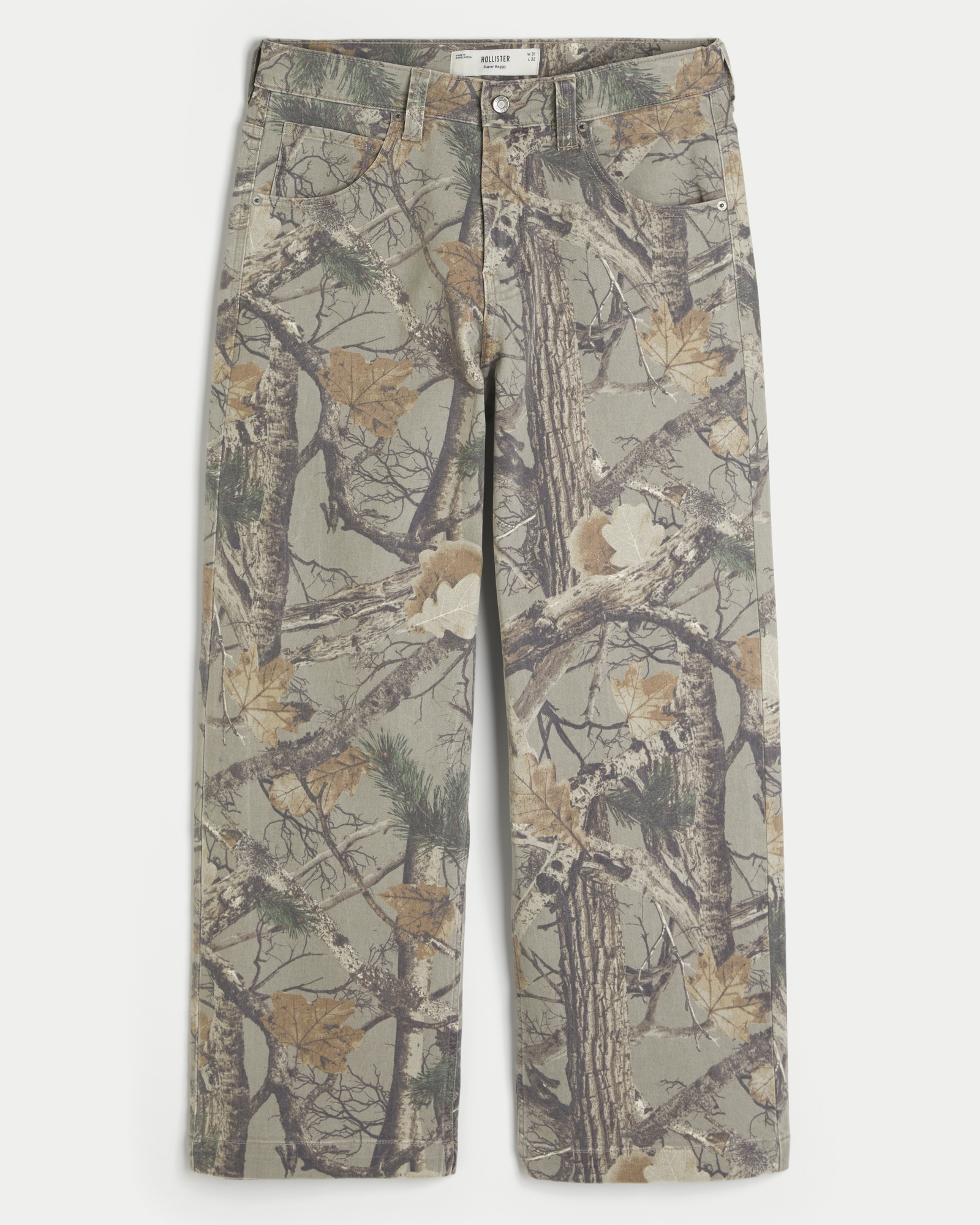 Men's Camo Super Baggy Jeans | Men's Bottoms | HollisterCo.com
