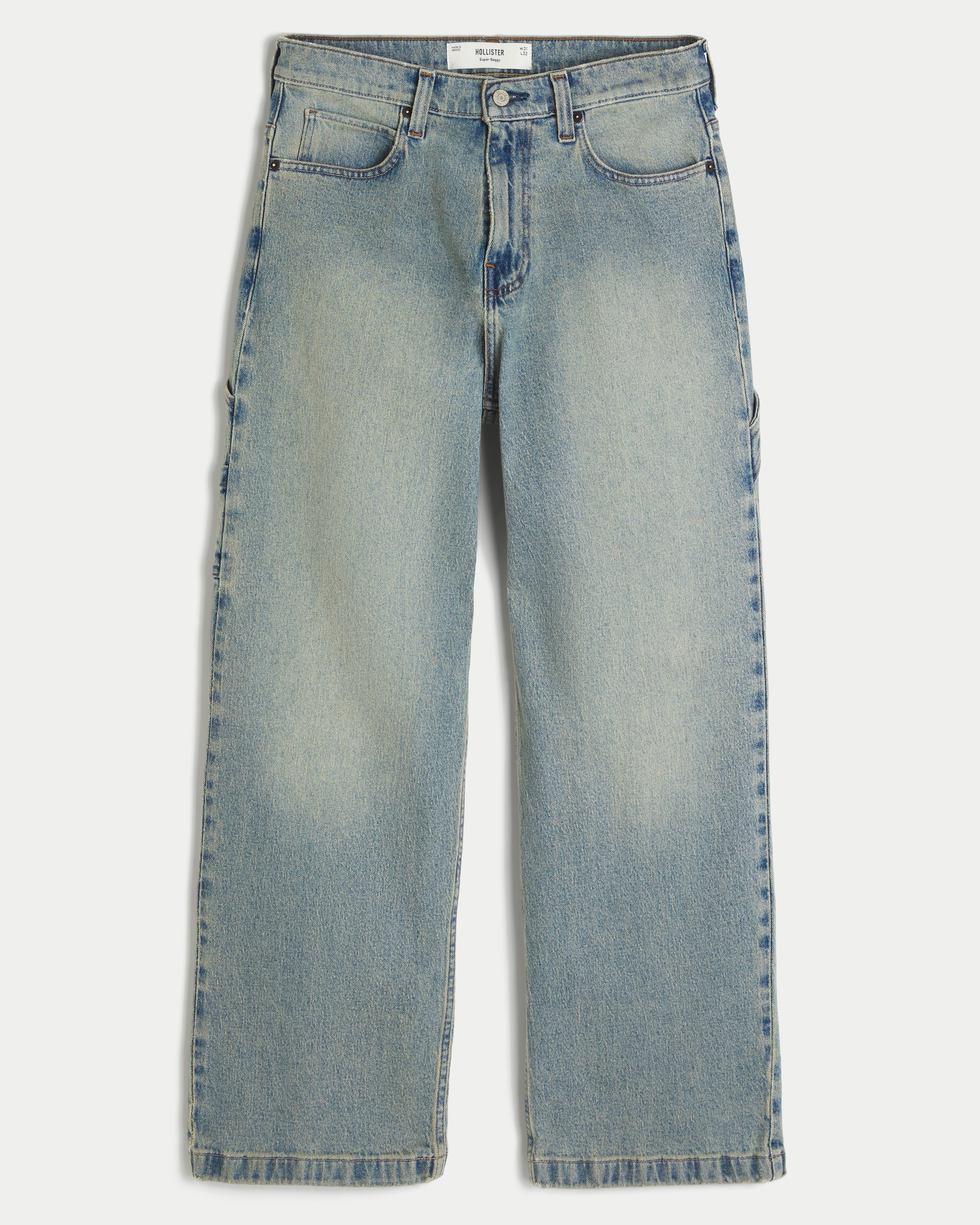 Medium Wash Super Baggy Painter Jeans