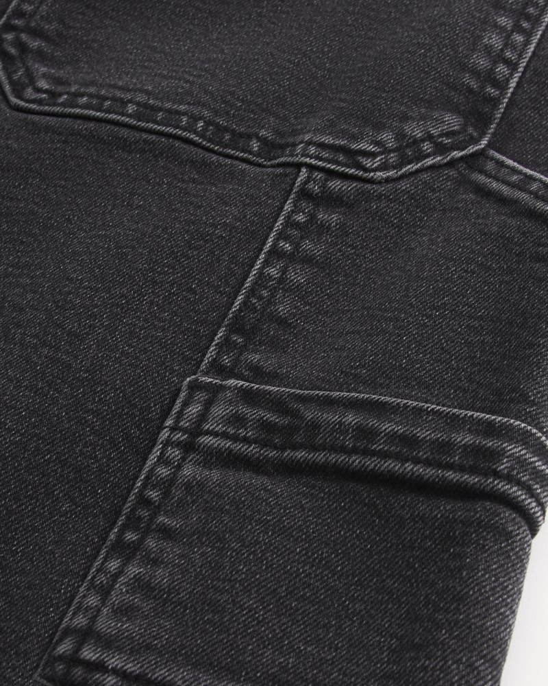 Washed Black Super Baggy Painter Jeans