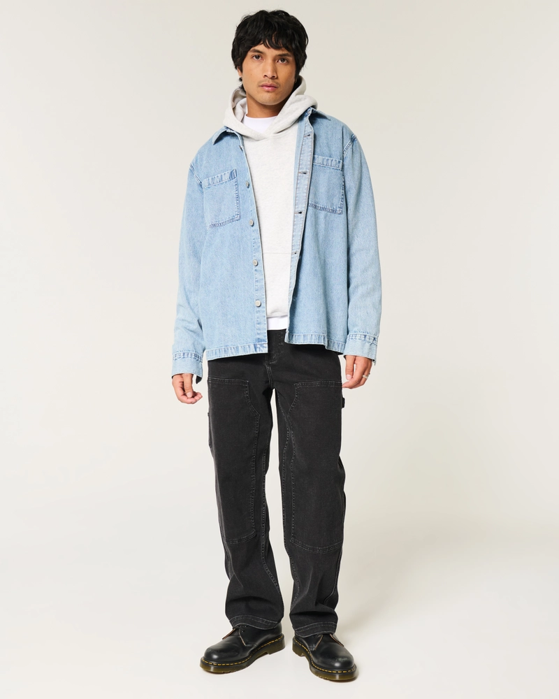 Black Baggy Carpenter Jeans
