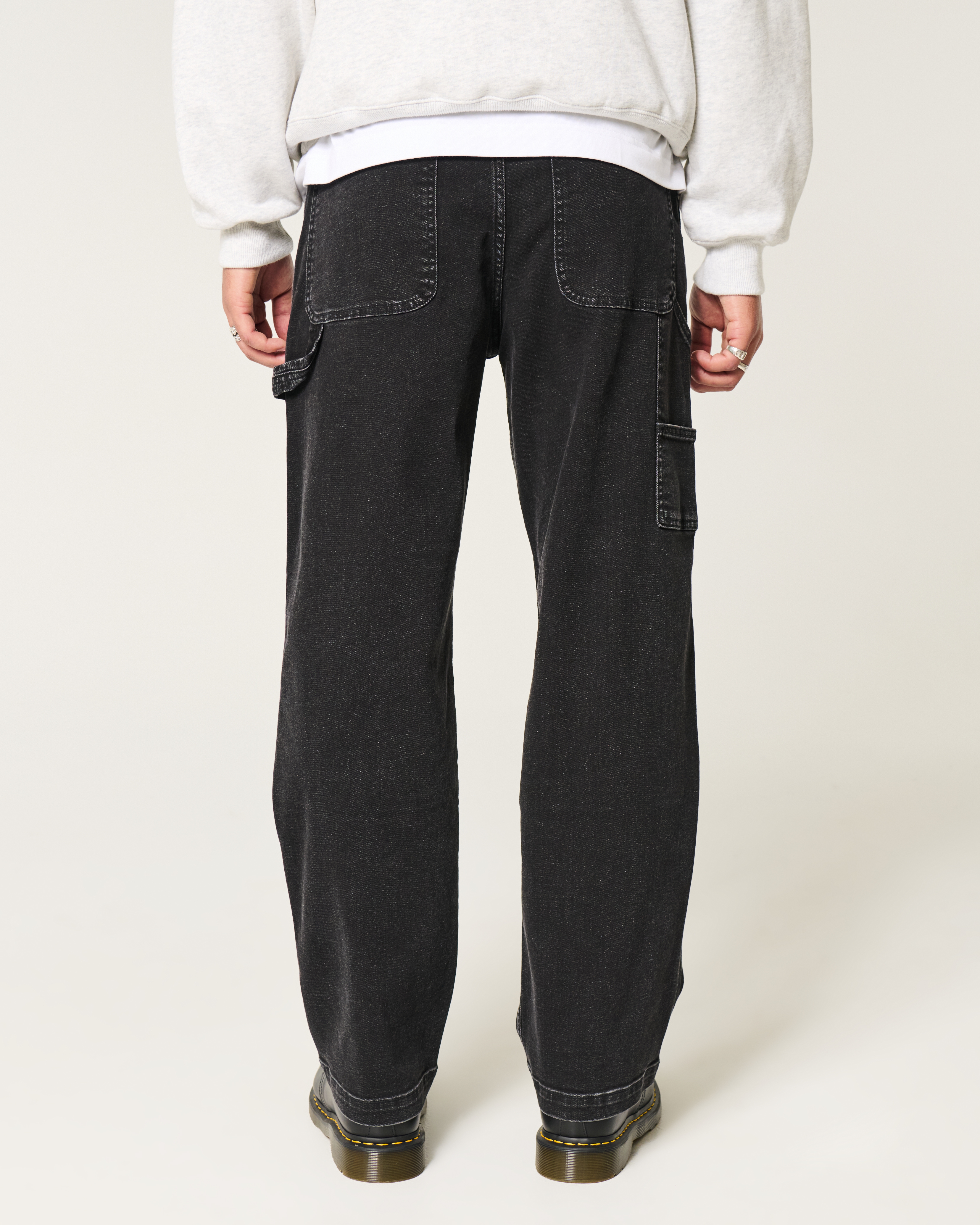 Black Baggy Carpenter Jeans