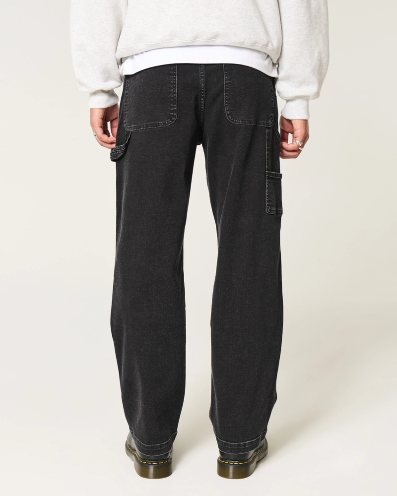 Black Baggy Carpenter Jeans