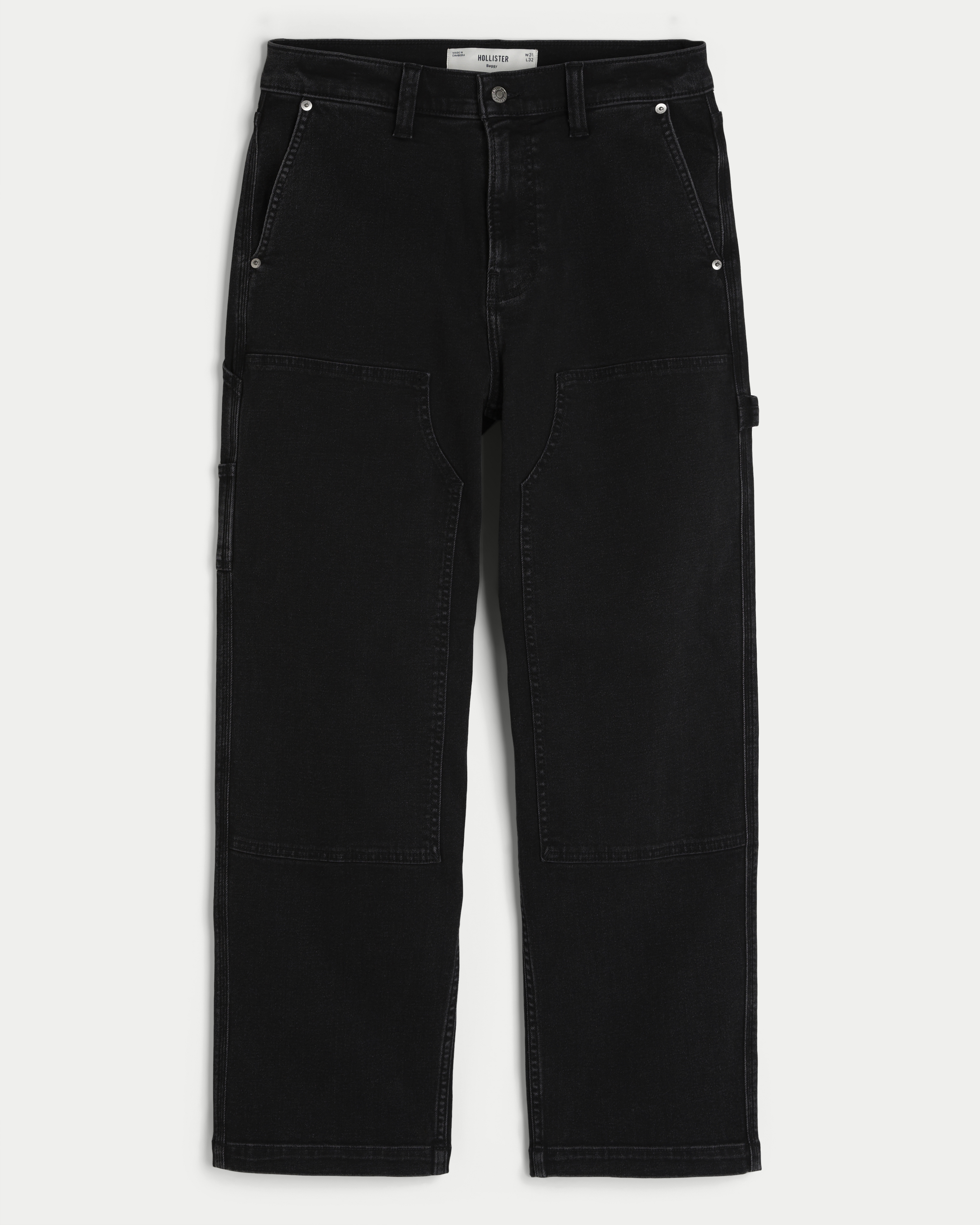 Black Baggy Carpenter Jeans