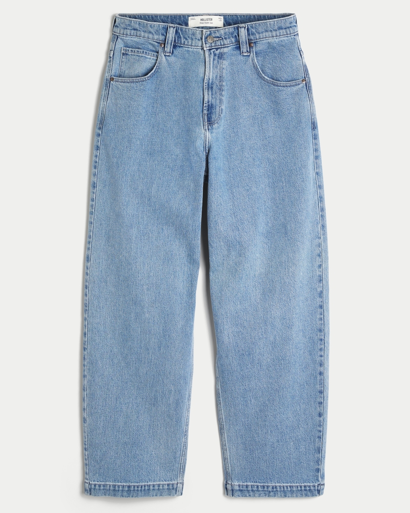 Medium Wash Baggy Skater Jeans