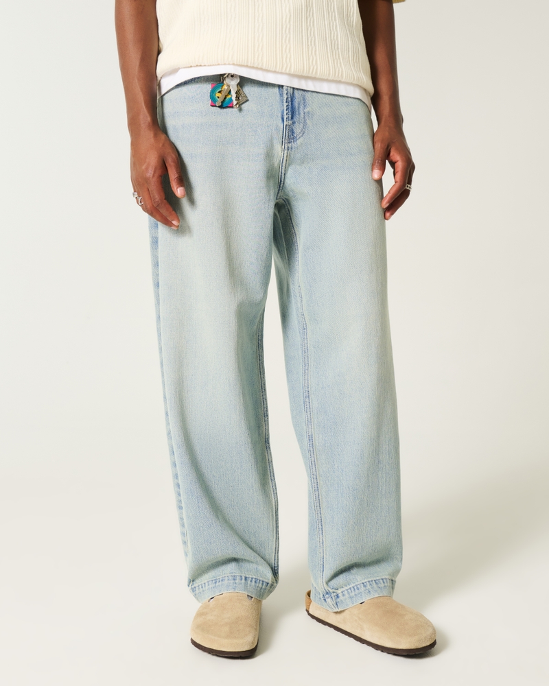Light Wash Baggy Skater Jeans