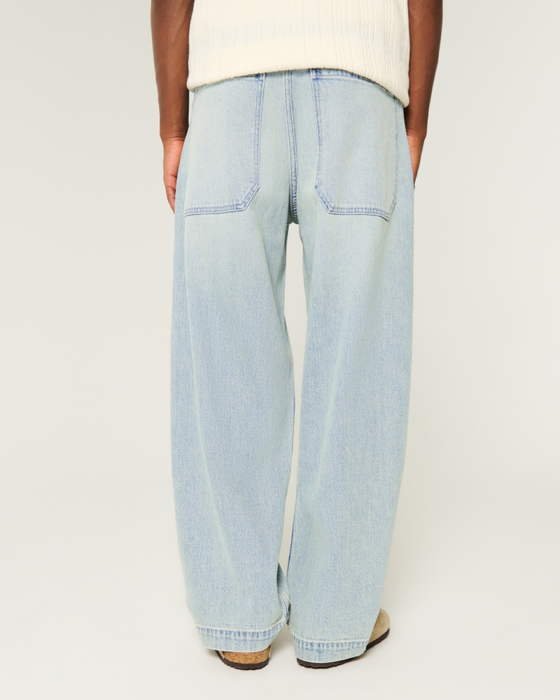 Light Wash Baggy Skater Jeans