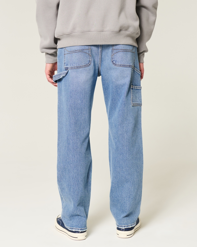 Medium Wash Loose Carpenter Jeans