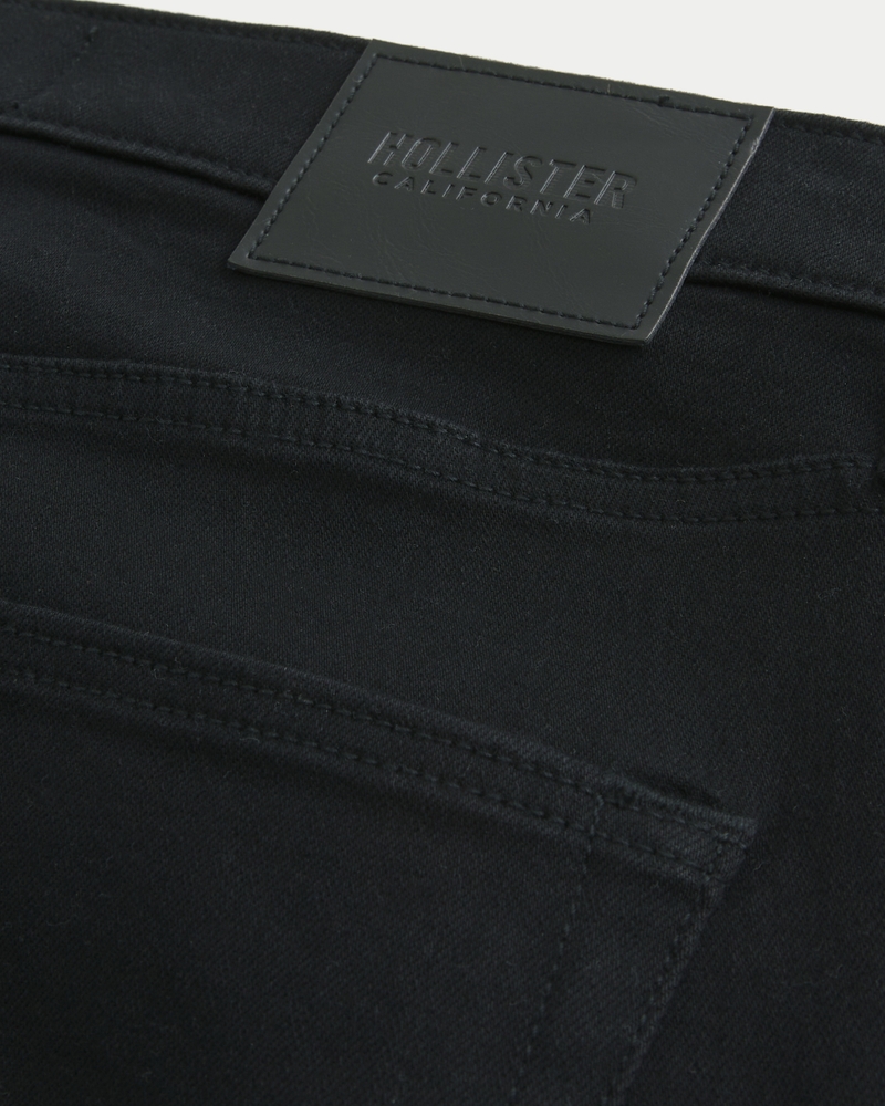 Black No Fade Straight Jeans