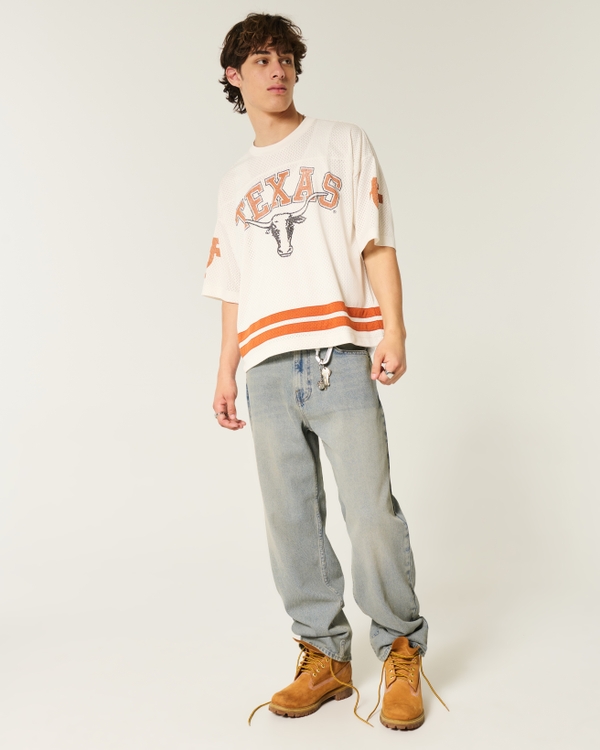 Light Wash Baggy Jeans, Light With Tint view 1