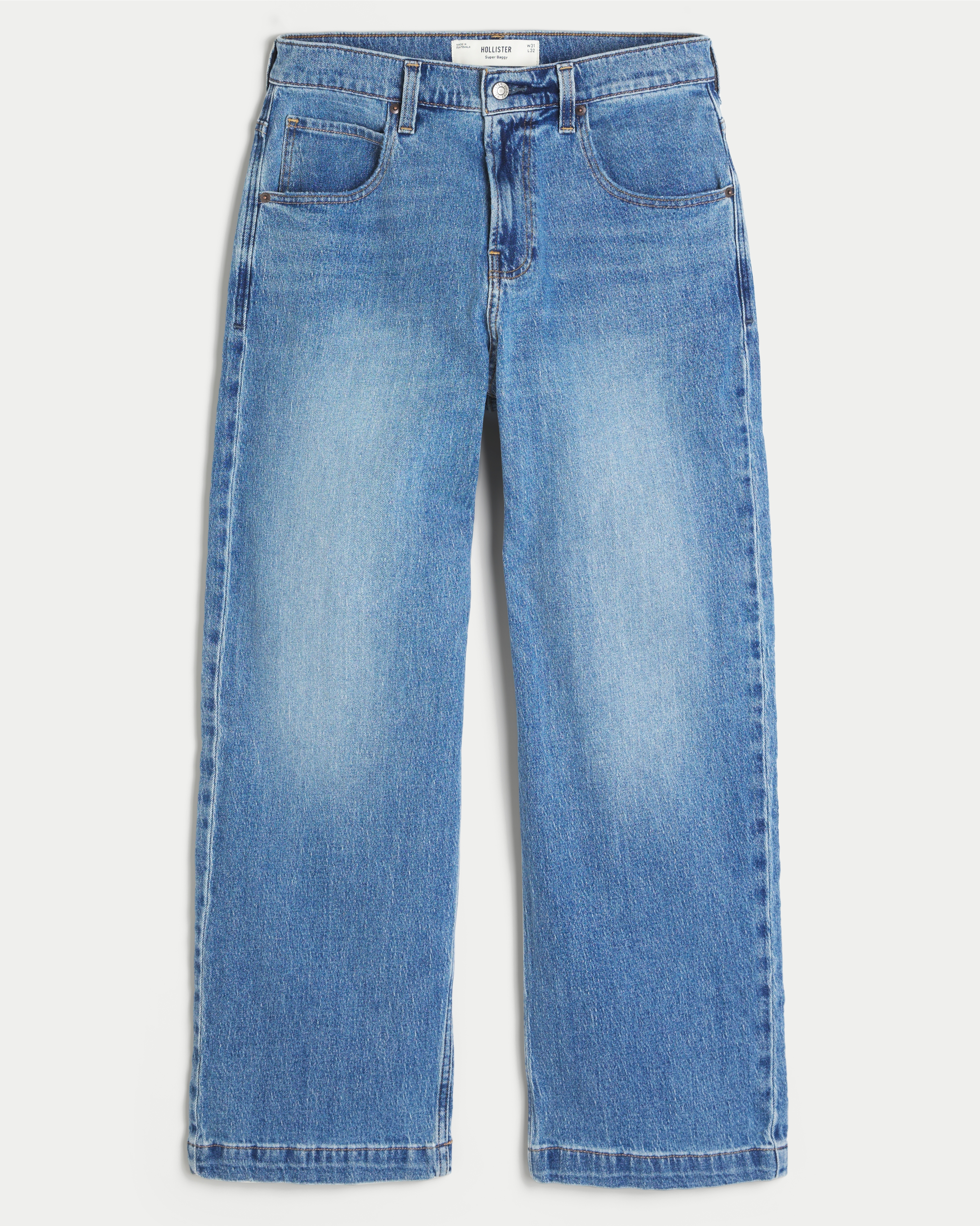 Medium Wash Super Baggy Jeans