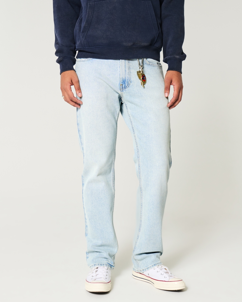 Light Wash Straight Jeans
