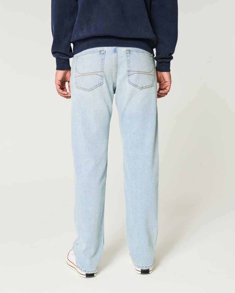 Light Wash Straight Jeans